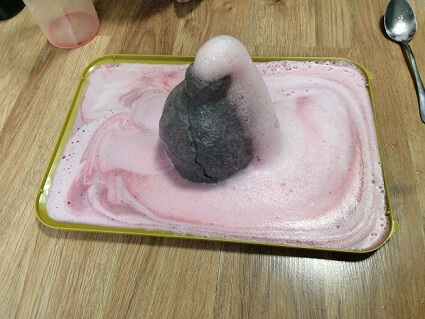 Experimentos científicos para niños - volcán en erupción Volcán en erupción - experimentos caseros.