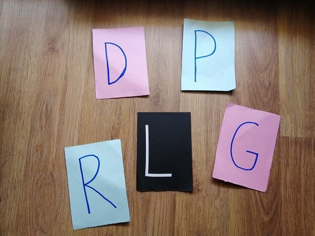 letras-mayuscula Plantilla con letras en mayúscula - aprendizaje de la lectoescritura