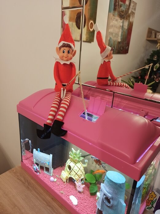 Día 3 de travesuras de nuestro elf on the shelf