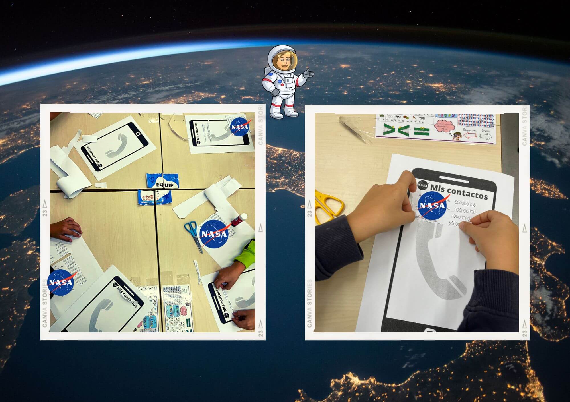 10 Tipos De Tatuajes Espaciales Desechables Para Niños, Pegatinas Corporales De Dibujos Animados Astronautas Nave Espacial Planeta Maquillaje Facial Temporal A Prueba De Agua